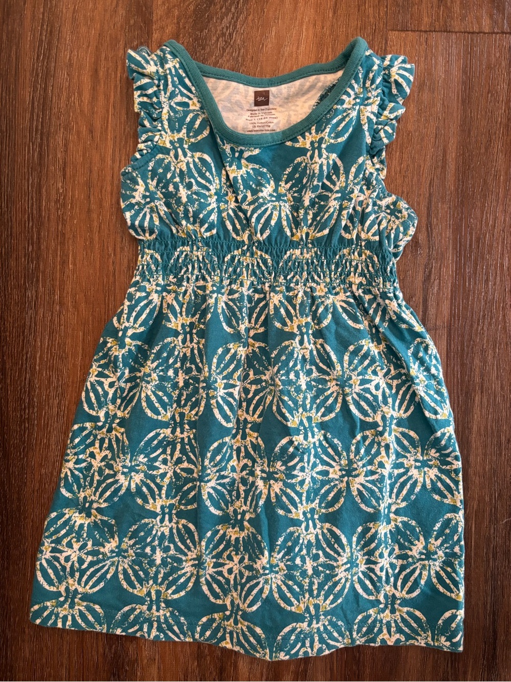 Tea Collection teal dress 18-24m